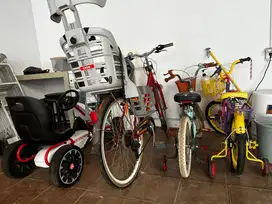 Dijual sepeda anak dan dewasa bekas