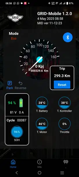 Batere Gesits Motor Listrik Bekas