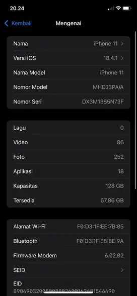 Ip 11 ibox 128 GB