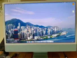 iMac m1 minus layar bergaris