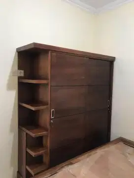 lemari jati sliding