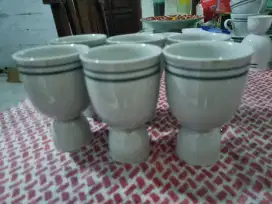 Egg bowl / mangkuk untuk telur matang berbahan keramik