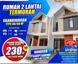RUMAH 2 LANTAI CUMA RP 2 JT LANGSUNG AKAD