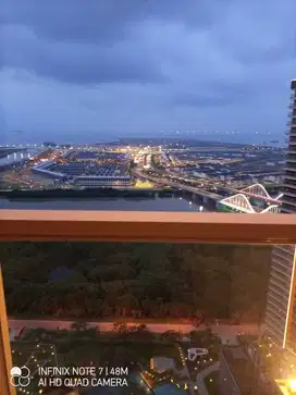 Apartemen Gold Coast PIK DISEWA Studio 28m2 View Laut Full Furnish
