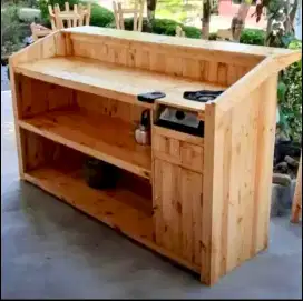 Meja Bar ada tempat Kompor 150x50x110 (Bisa Custom)