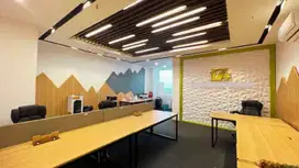 Woww. Sewa Kantor Fully Furnish SPAZIO Surabaya FREE AC mulai 7 Juta