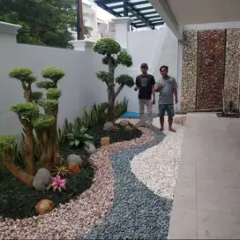 Pembuatan taman dan kolam apik