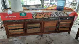 Lemari buffeti kayu jati