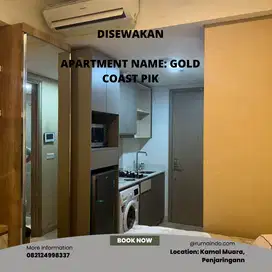 DISEWAKAN  Apartment Name: Gold Coast PIK