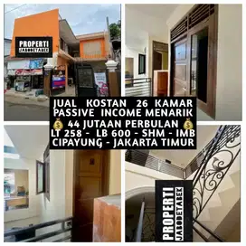 JUAL KOS KOST KOSAN KOSTAN 26 KAMAR DI CIPAYUNG JAKARTA TIMUR