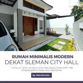 Dijual Cepat Rumah Minimalis Modern Dekat Sleman City Hall