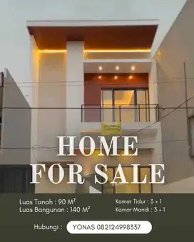 Dijual Rumah' Greenville  Blok BN