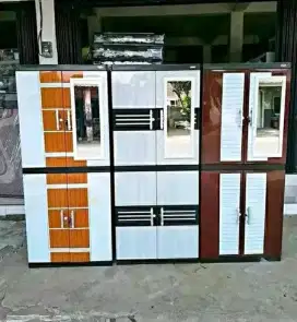 Lemari plastik full rak