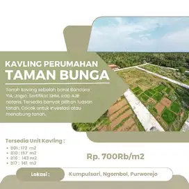 Tanah Murah Dekat Bandara YIA, SHM, Rp. 700Rb/m2