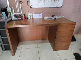 Meja kerja kayu bekas 140 x 60cm