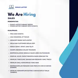 LOWONGAN KERJA SALES LAPTOP