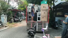Sewa truk pindahan rumah kantor apartement gudang dll