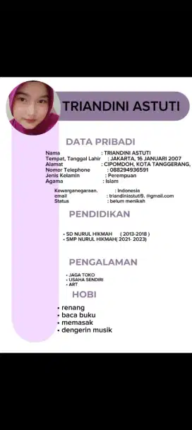 Trima antar jemput anak sekolah/ibu berkerja