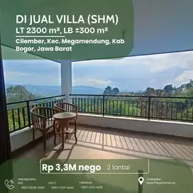 Vila Komersil 2.300m² SHM di Megamendung – 2 Lantai, Harga 3,3M nego