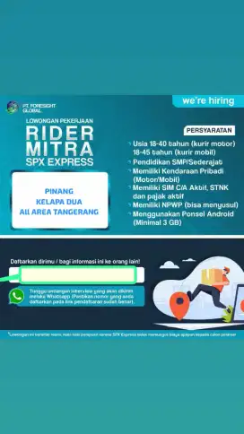 LOWONGAN TERBARU 2025 KURIR