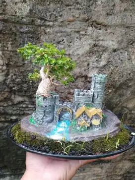 Bonsai hias panaroma alam istimewa