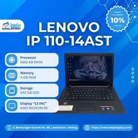 LAPTOP LENOVO IP 110-14AST TERJANGKAU DI MALANG!