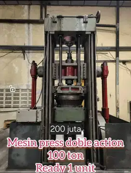 Jual mesin press double action taiwan 100 ton