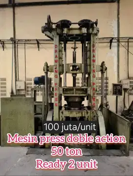 Jual mesin press double action 50 ton