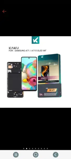 Lcd  samsung a71 oled merek kaiku