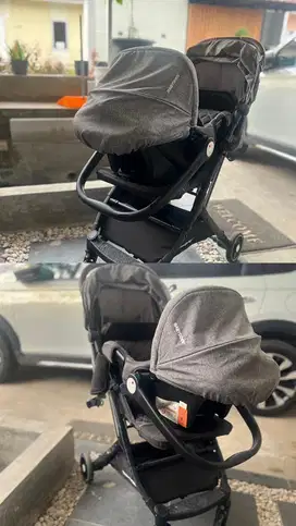 Preloved Babydoes Stroller tipe Driver+ TS 2249 warna Grey