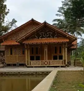 Rumah bambu minimalis