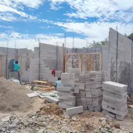 Rumah subsidi dinding hebel double tembok pertama di Parung panjang