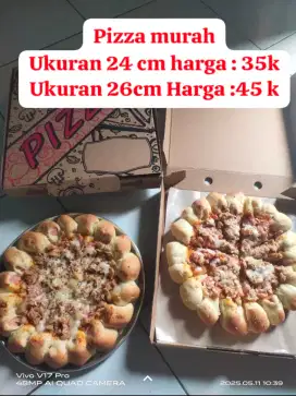 Pizza murah ukuran 24 cm s/d 26 cm