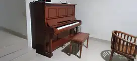 Jual  Piano Upright Akustik ANTIQ langka merk STECK USA 2 pedal