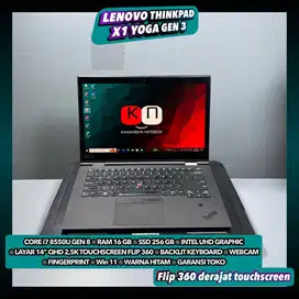 Lenovo Thinkpad X1 Yoga Gen3 Core i7 8650U Gen8 Ram16/256GB 14inch