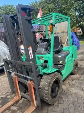 JUAL FORKLIFT MITSUBISHI GRENDIA 3 TON MAST STD 3 MTR LANGSUNG PEMILIK