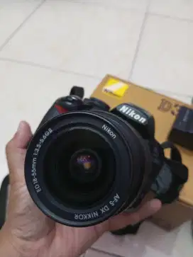 Nikon d3100 kit 18-55 ed fullset