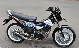 Suzuki satria fu full variasi tahun 2014 akhir