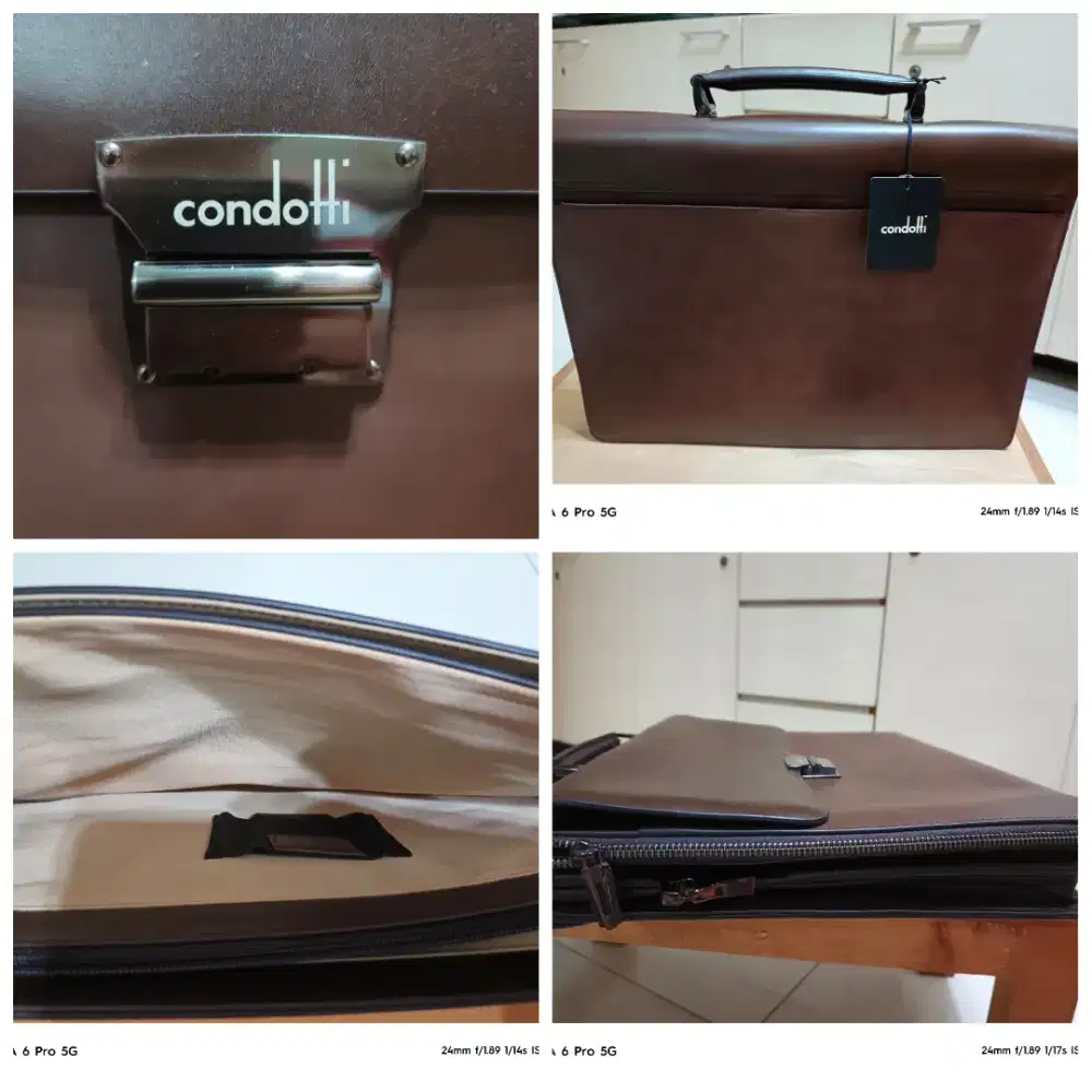 Condotti leather bag, tas kulit pria