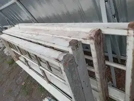 kusen jendela kaca murah putih bekas bagus