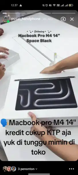 Macbook pro M4 14 kredit cukup KTP aja
