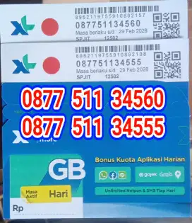 Nomor cantik kartu perdana XL 555