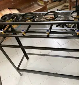 Dijual kompor sambal bakar 5 tungku + rangka sambal gami atau cobek
