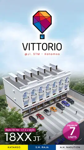 Di Jual Ruko Medan Maimun Ruko Vittorio jalan Stm