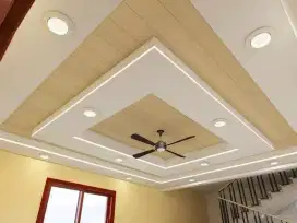 Plafon. Gypsum plafon pvc partisi gypsum kusen aluminium pintu alumini