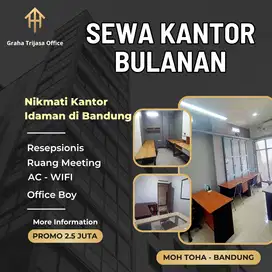 Sewa Ruang Kantor Furnished Bulanan Bandung