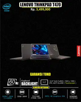 LAPTOP TS TOUCHSCREEN LENOVO Thinkpad T470 16/256