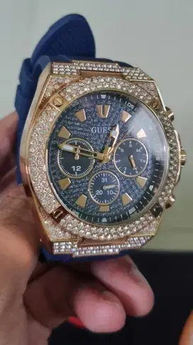 Jam Guess Biru Asli