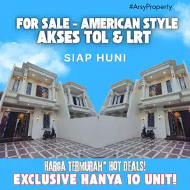 FOR SALE - RUMAH MEWAH SIAP HUNI AKSES TOL & LRT AT HARJAMUKTI CIBUBUR