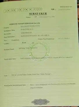 Dijual tanah bangunan di pusat kota marabahan dekat RS dan perkantoran